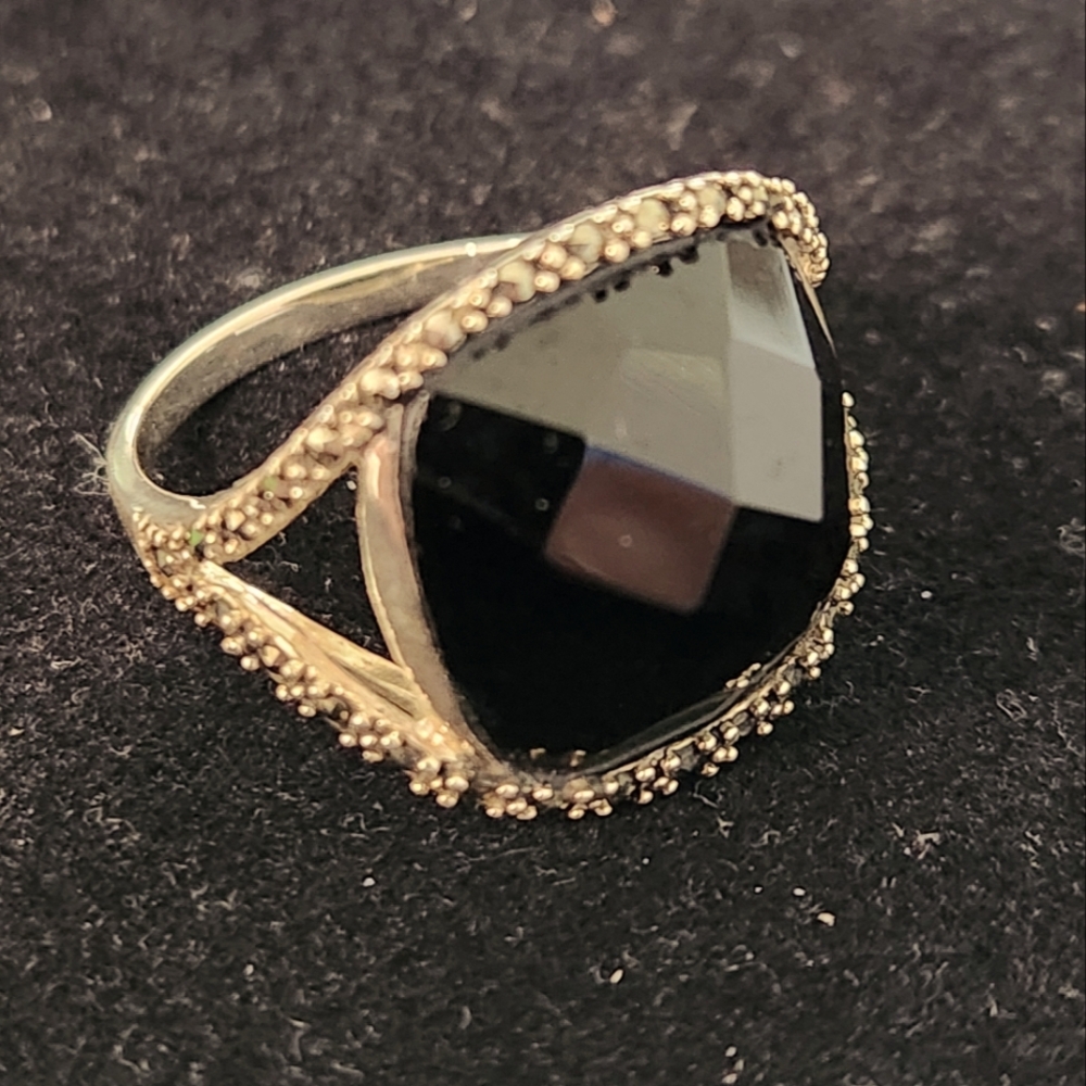 Four Beautiful Stone Rings In 925 Silver! All Size 11! Color Collection! - Picture 3 of 9